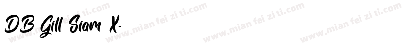 DB Gill Siam X字体转换